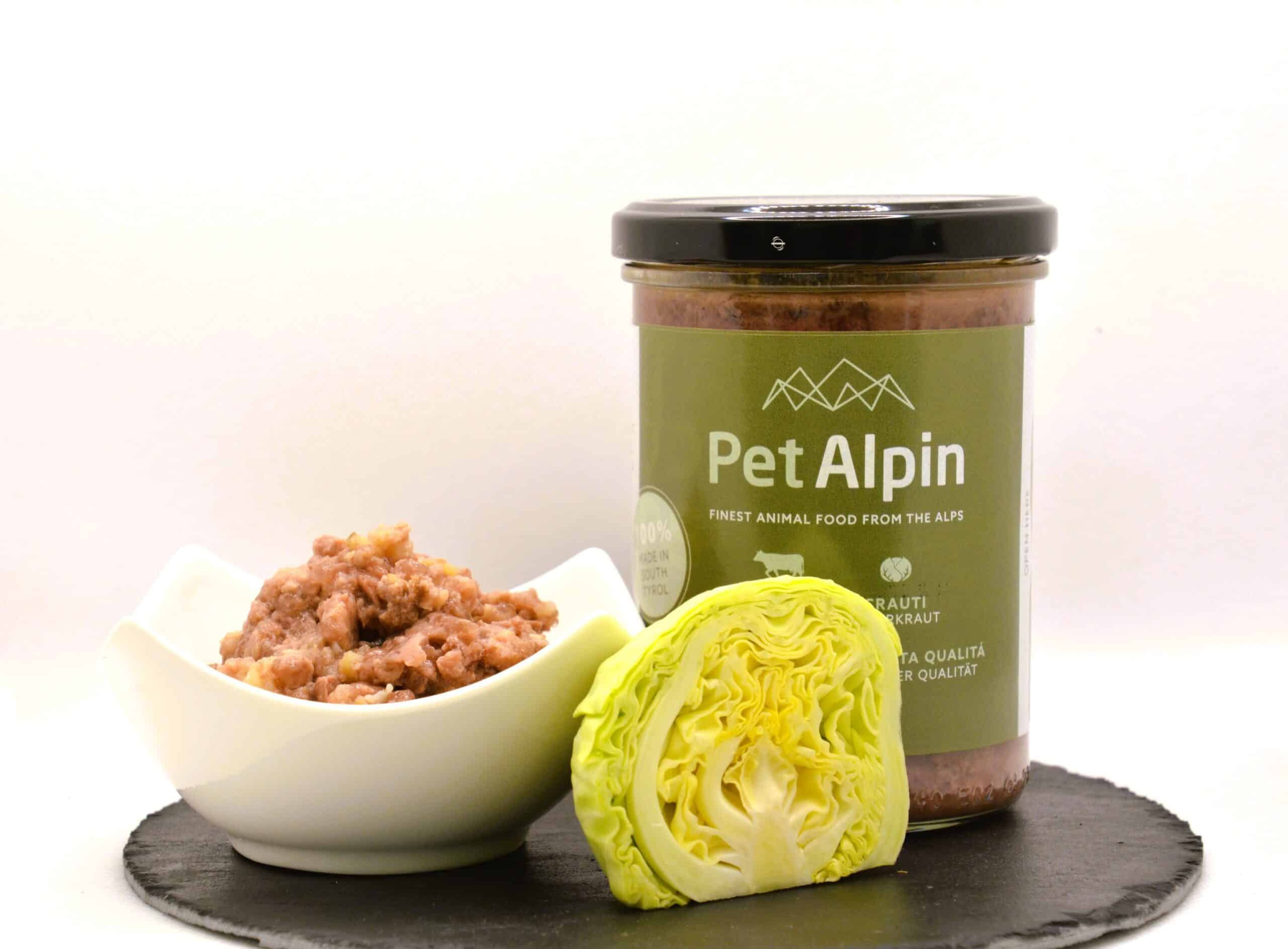 Kraut mit Gemüse PetAlpin Südtirol Nassfutter