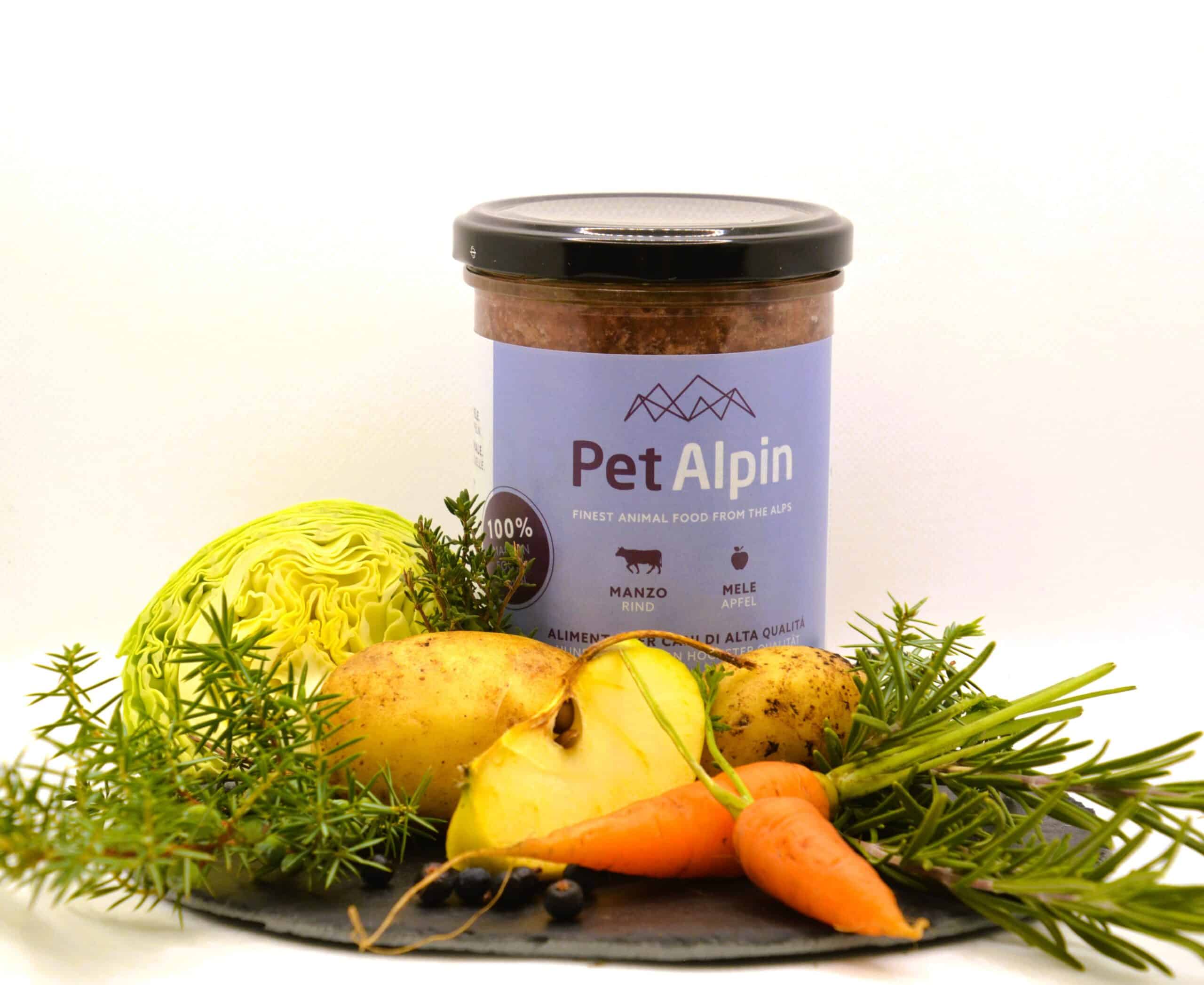 apfel hund mit gemüse PetAlpin Hundefutter Qualität