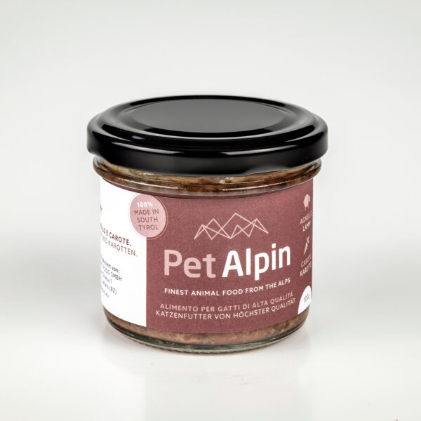 PetAlpin - Nassfutter für Katzen mit Lamm und Karotte - 100g