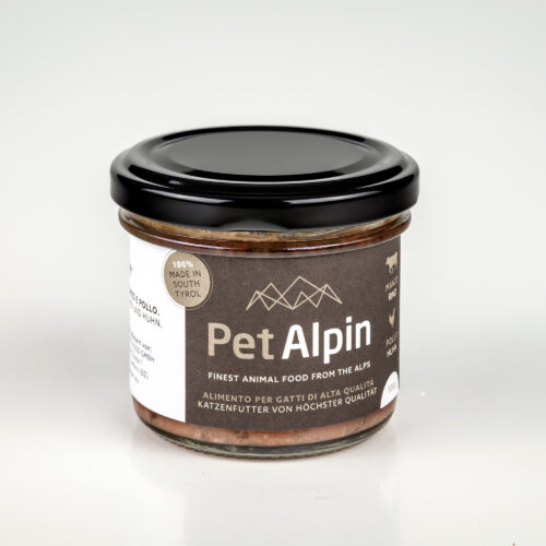 PetAlpin - Nassfutter für Katzen mit Rind und Huhn - 100g